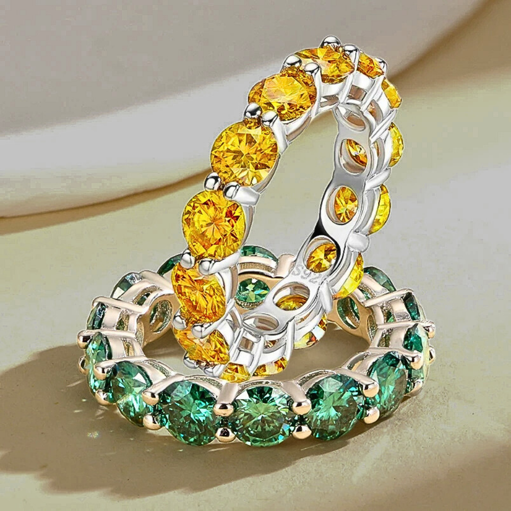 Eternity in Moissanite Gialla o  Verde per ct 7.00