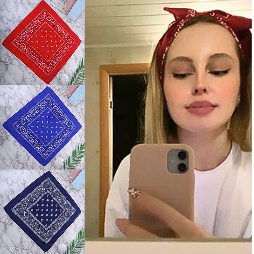 Bandana Stampa Paisley in Puro Cotone 100%