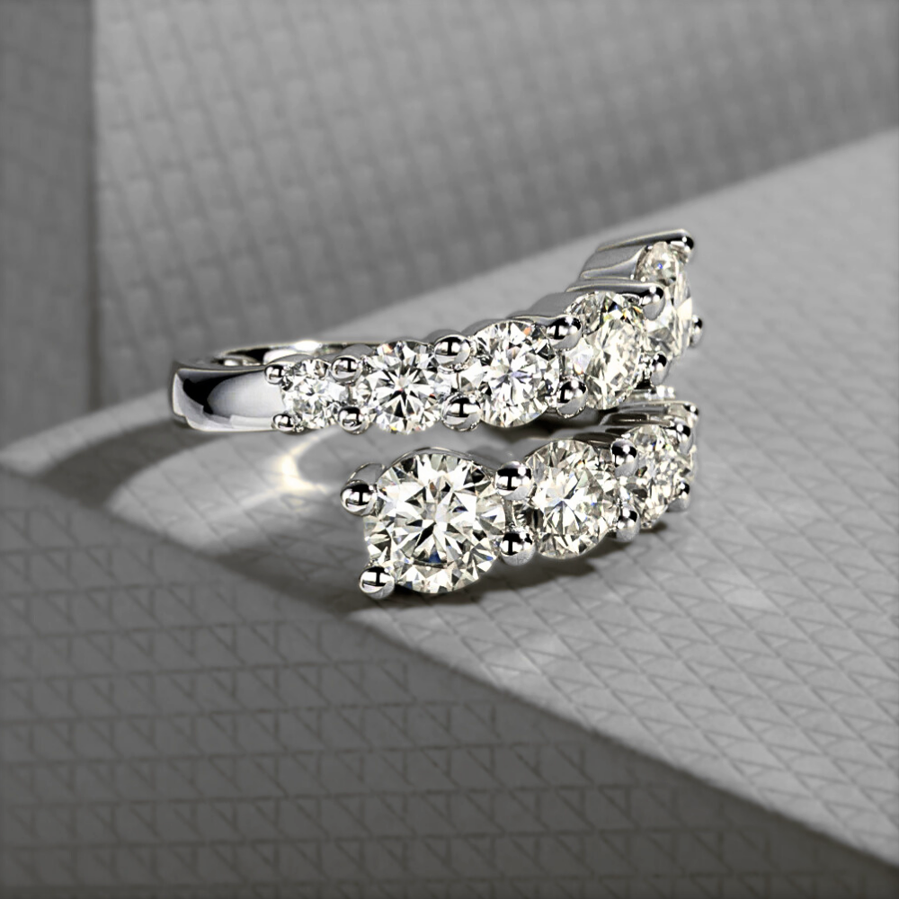 Anello Contrariè con Moissaniti per ct 4,20