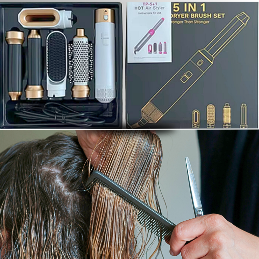 Professional Multifunction Device for Hair Stylist: 5 Functions in 1 for Perfect Hair