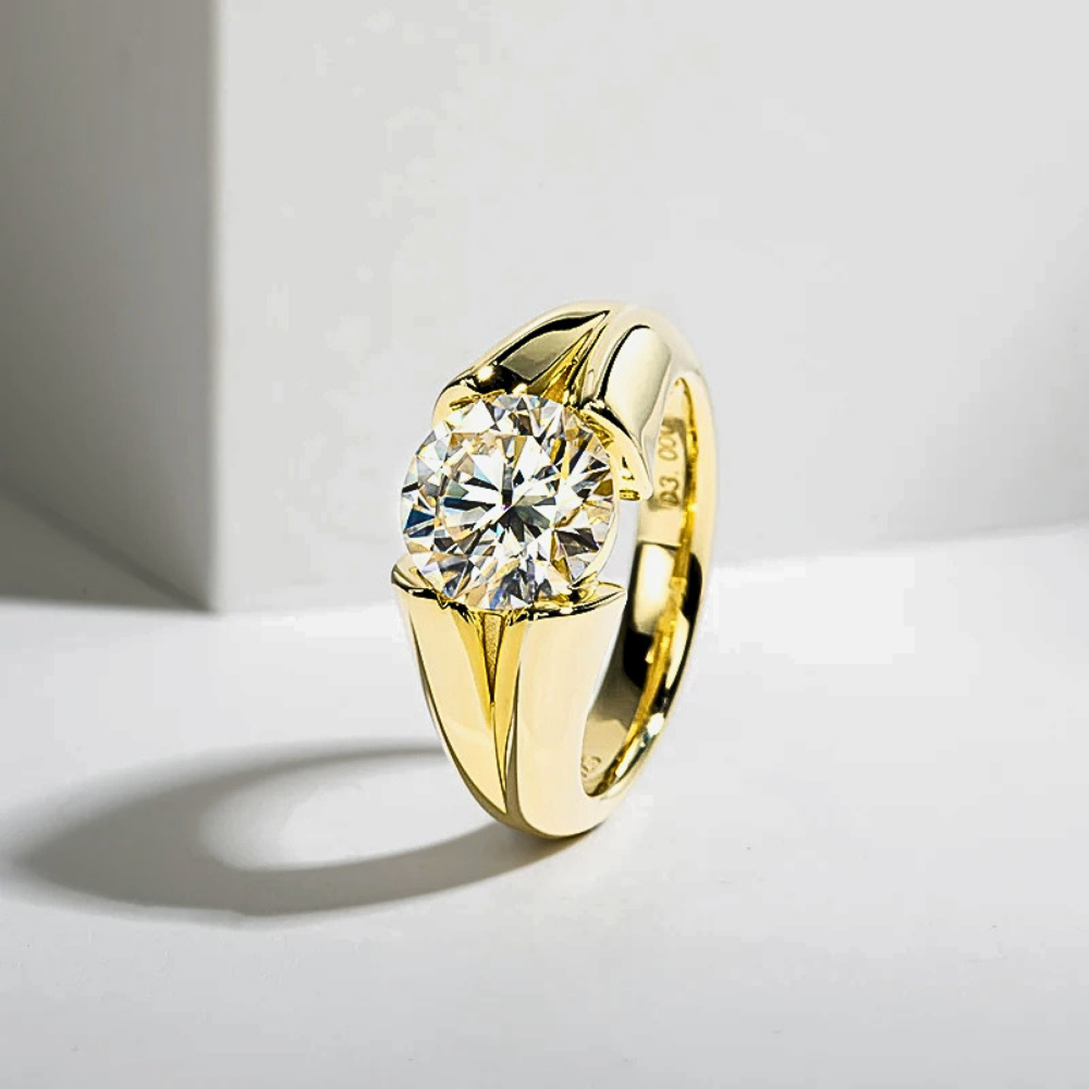 Solitario con Moissanite per ct 3,00