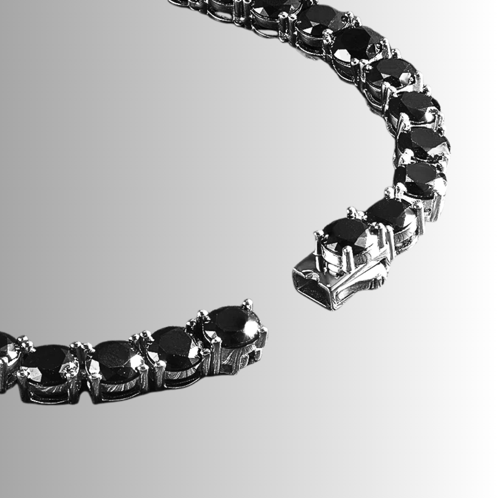 Collana Tennis con Moissaniti Nere