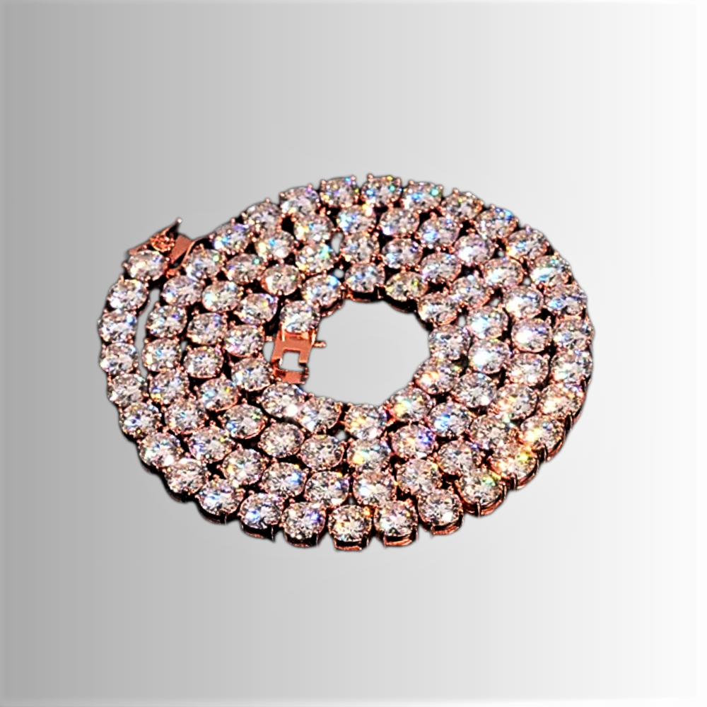 Collana e Bracciale Tennis con Moissanite D Color VVS1 Certificata Gra da ct 1.00 a pietra