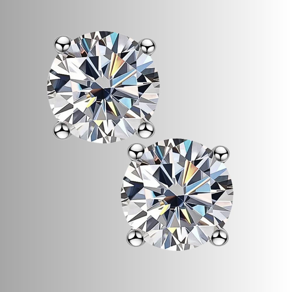 Orecchini Punto Luce con Moissaniti