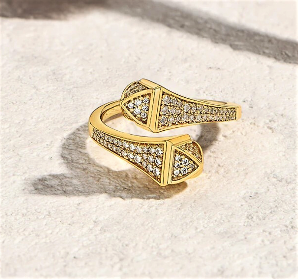 Anello Contrariè con Moissaniti D Color