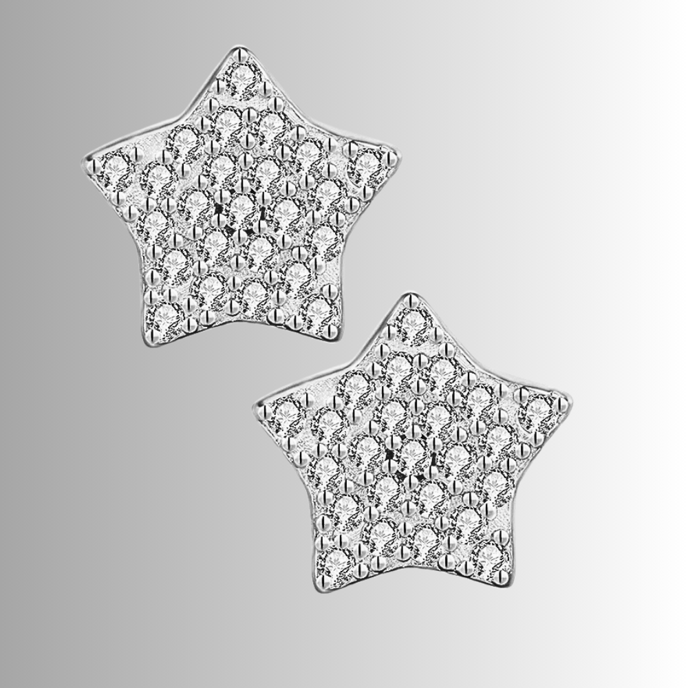 Mini Collezione di Orecchini a Bottone con Moissaniti