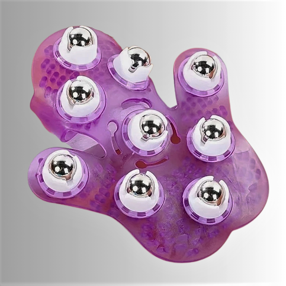 Guanto Anti Cellulite con 9 sfere rotanti in acciaio medicale