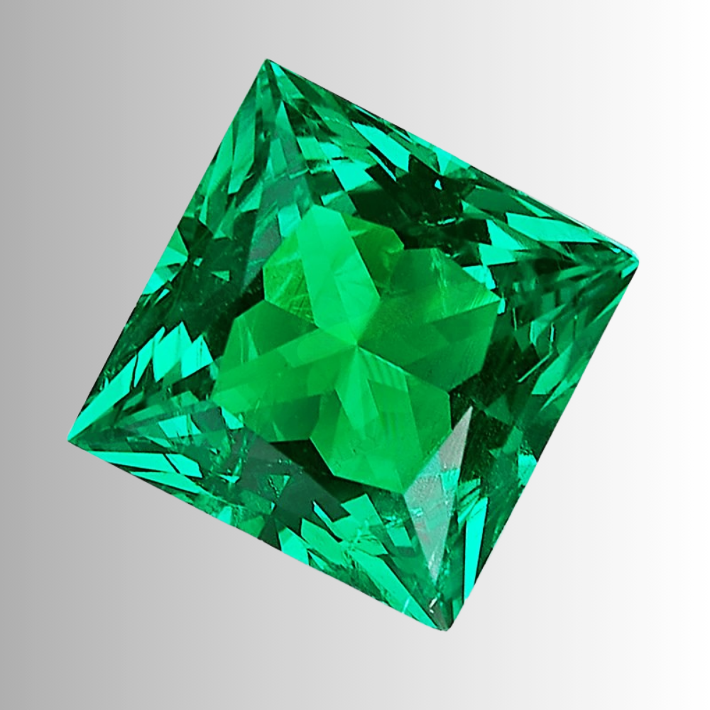 Smeraldi Colombiani Lab Grown Taglio Princess