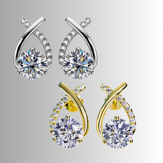 Orecchini a Nodo con Moissaniti per ct 4,28