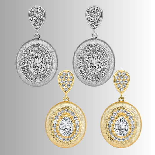 Orecchini Pendenti con Moissaniti Taglio Goccia per ct 1,50