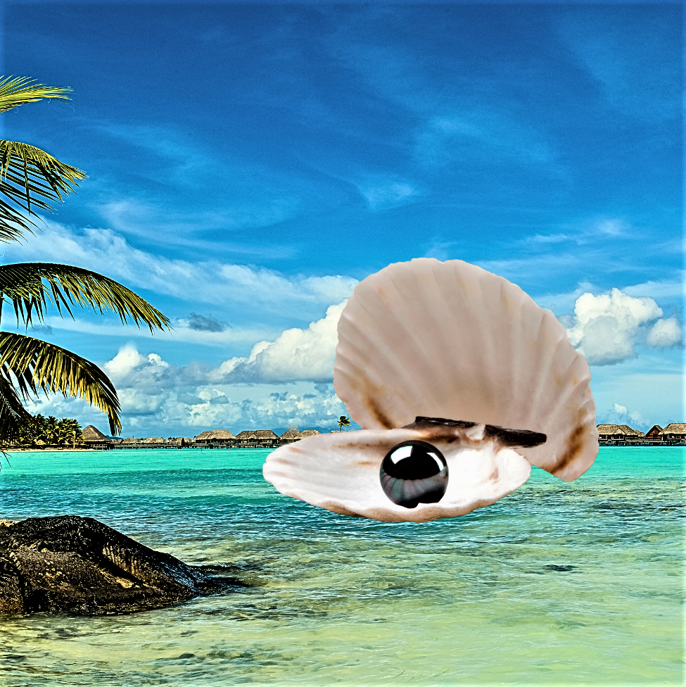 "South Sea" Ring with Natural Tahitian Pearl 