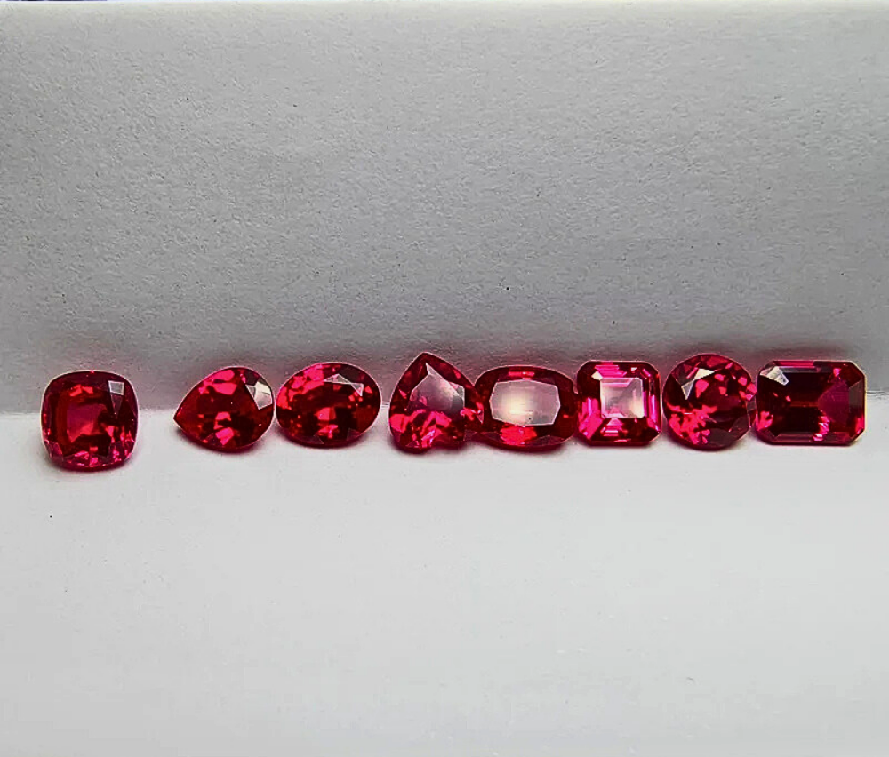 Rubini Lab Grown Taglio Goccia