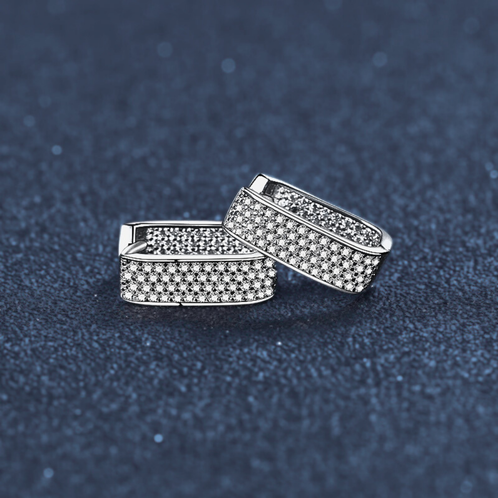 Orecchini con Pavè di Moissaniti per ct 0,92