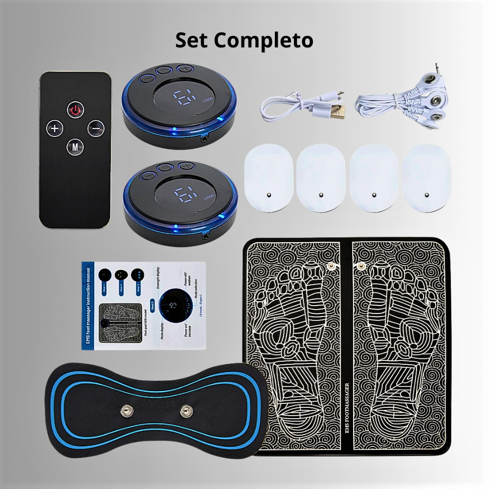 Tappetino per Riflessologia Plantare con Elettrostimolazione