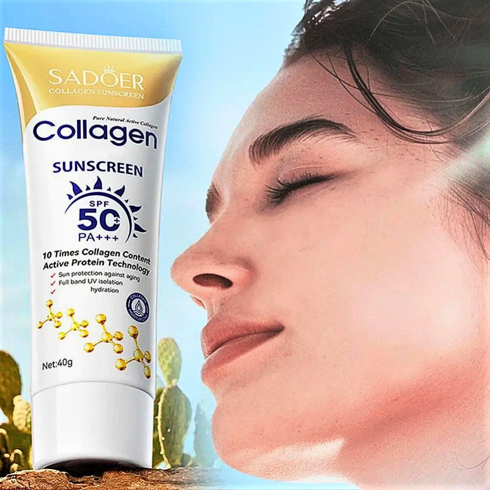 Crema Solare al Collagene Protezione 50