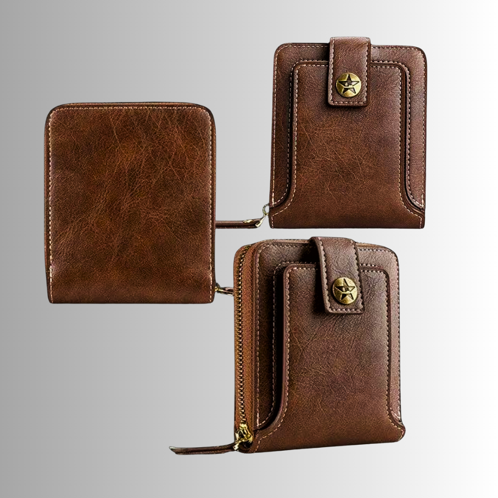 Mini Wallet with Zip Closure