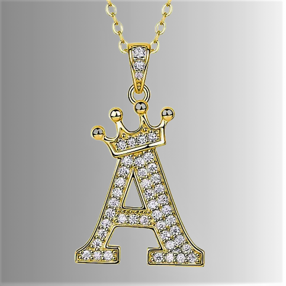 Collana con Lettere dell'Alfabeto in Moissanite D Color VVS1 Certificata