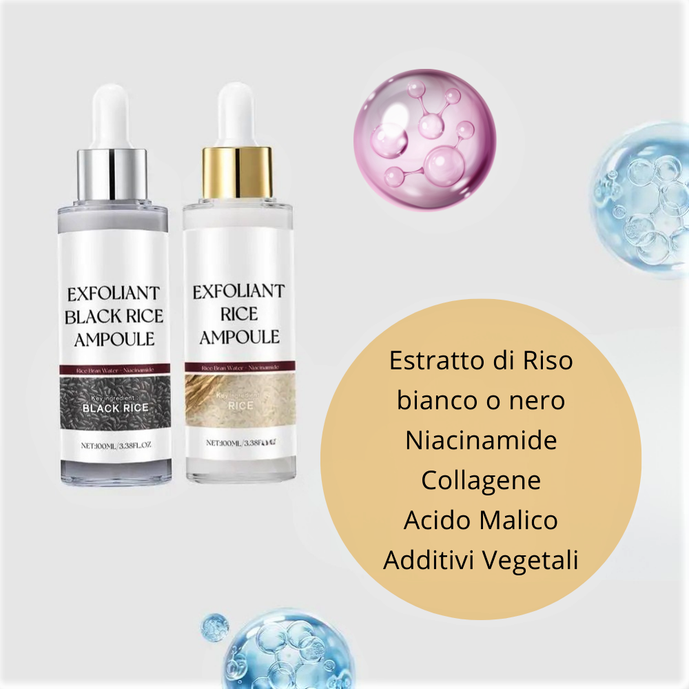 Siero Viso Esfoliante all'estratto di Riso e Niacinamide