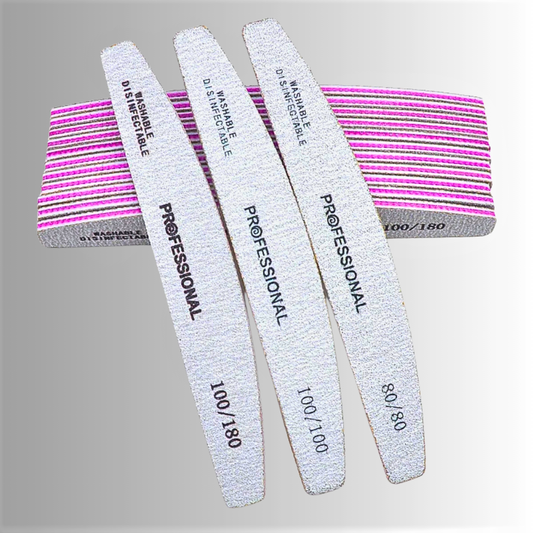Set di 10 Limette per Manicure e Pedicure