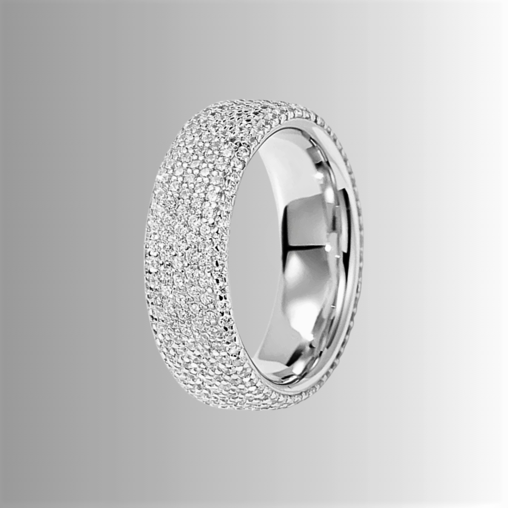 Fascetta Intera con Pavè di Moissaniti