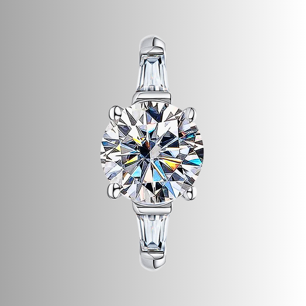 Trilogy con Moissanite per ct 3,60