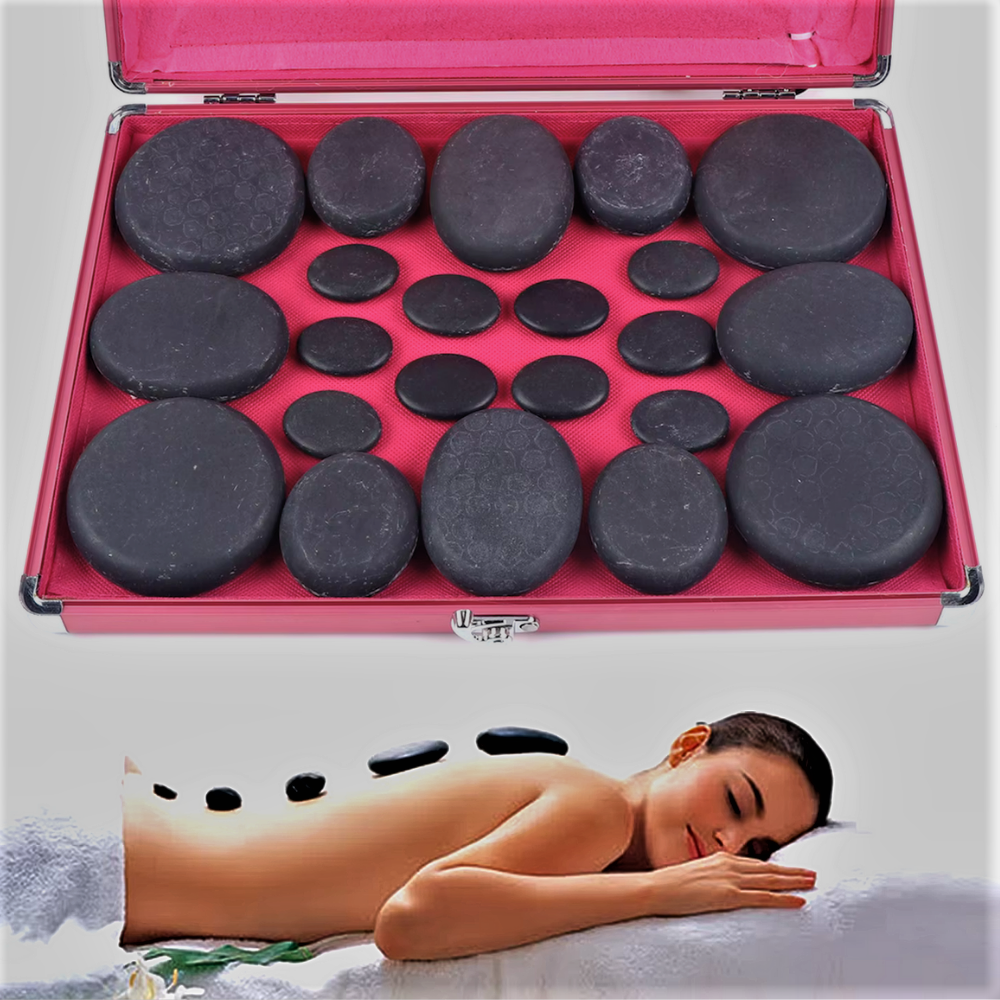 Set Massaggio con Pietre con valigetta Riscaldante
