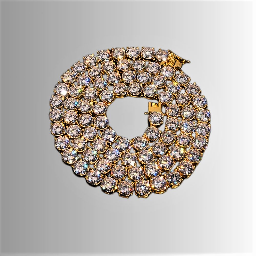 Collana e Bracciale Tennis con Moissanite D Color VVS1 Certificata Gra da ct 1.00 a pietra