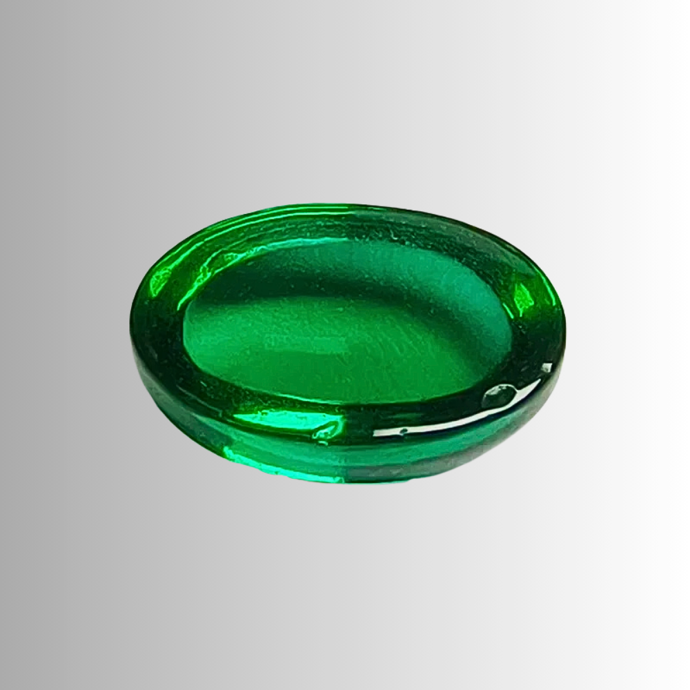 Smeraldi Colombiani Lab Grown Taglio Cabocon Ovale