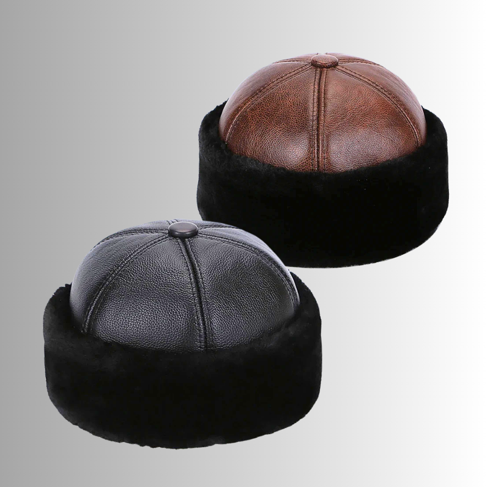 Cappello Bomber in Fiore di Pelle di Vitellino