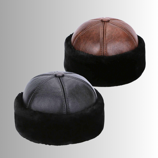 Cappello Bomber in Fiore di Pelle di Vitellino