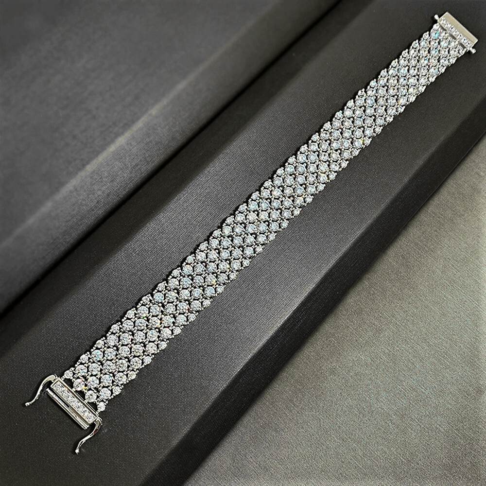 Bracciale a Fascia con Brillanti Coltivati