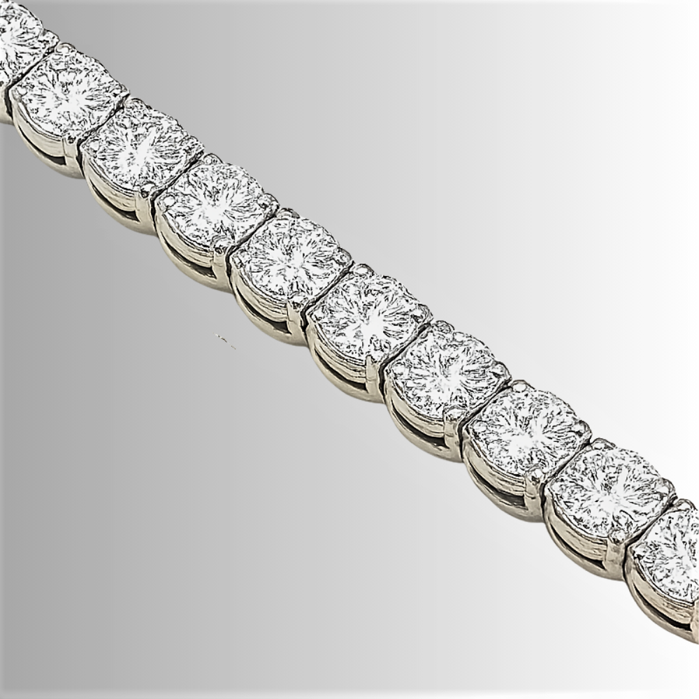 Bracciale  e Collana Tennis con Moissaniti da ct 1.00 cadauna