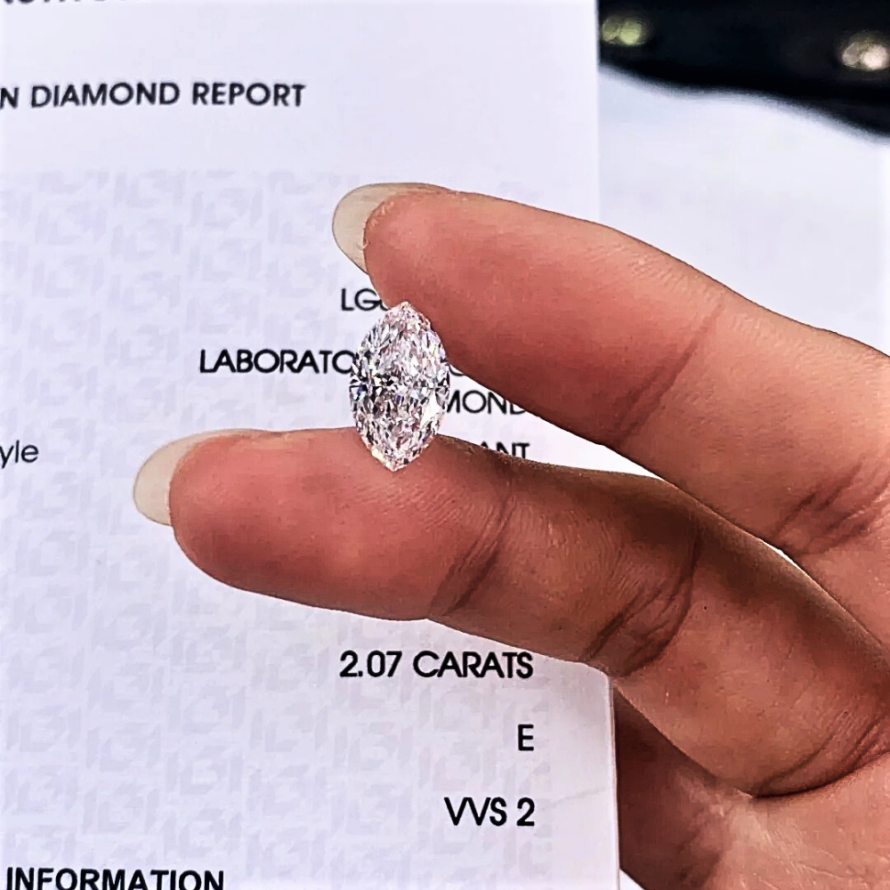 Diamanti Lab Grown Taglio Marquise da ct 1,00 a ct 5,00