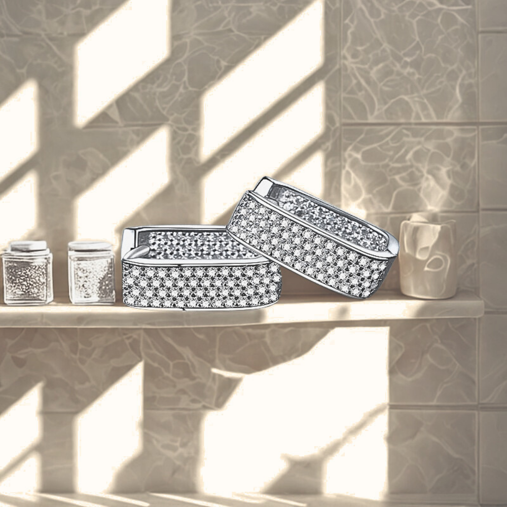 Orecchini con Pavè di Moissaniti per ct 0,92