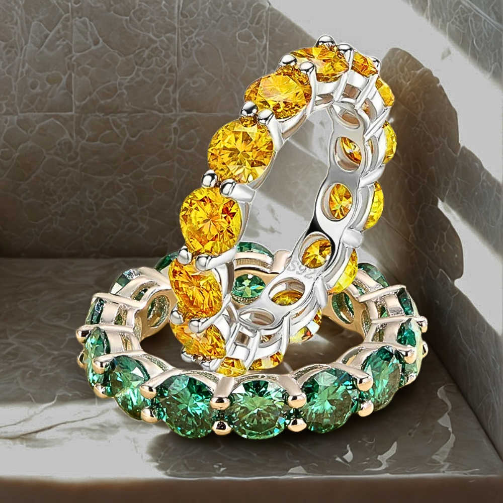 Eternity in Moissanite Gialla o  Verde per ct 7.00