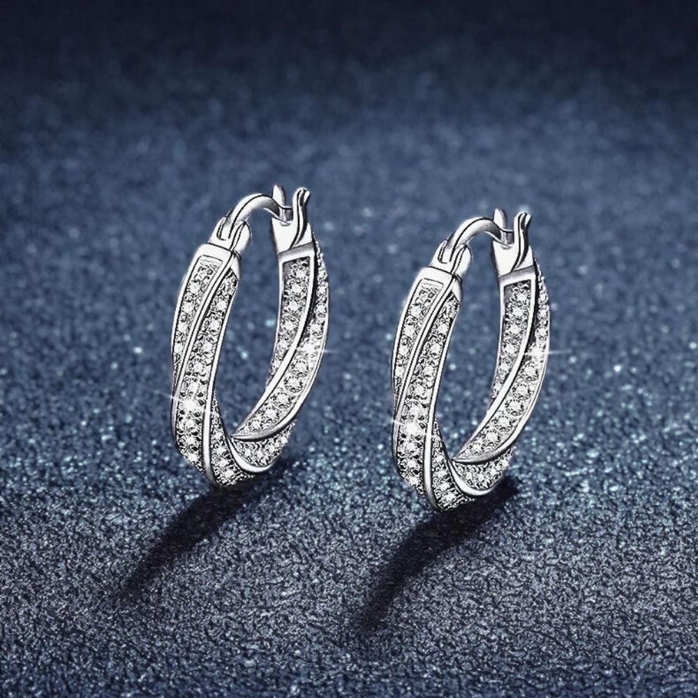 Orecchini a Spirale con Moissaniti per ct 1,20