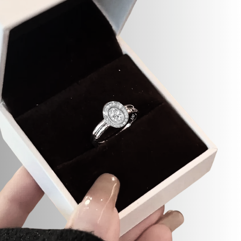 Fascia Ovale con Moissaniti D Color