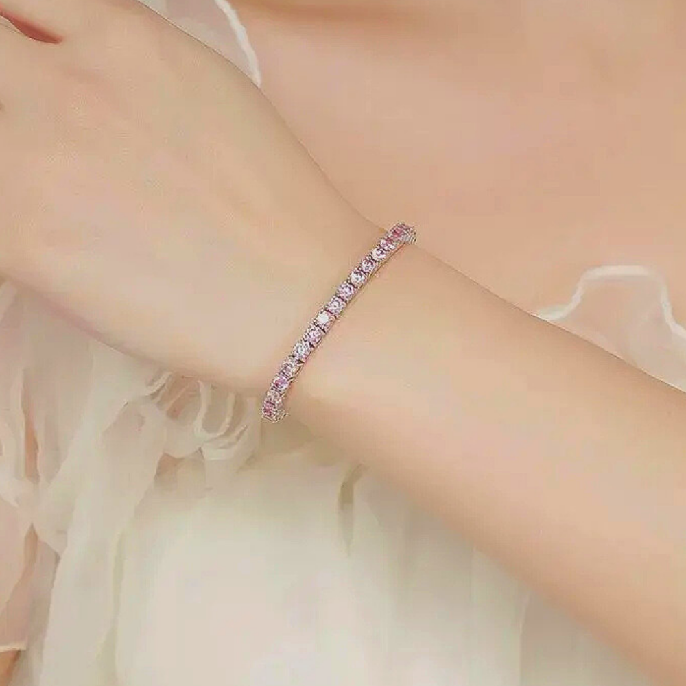 Collezione di Bracciali Tennis con Moissaniti in Vari Colori