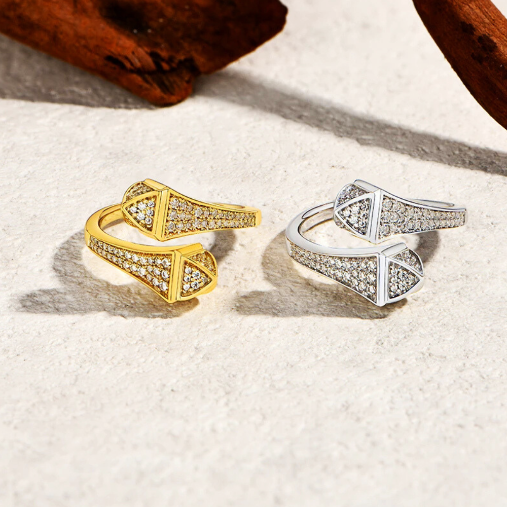 Anello Contrariè con Moissaniti D Color