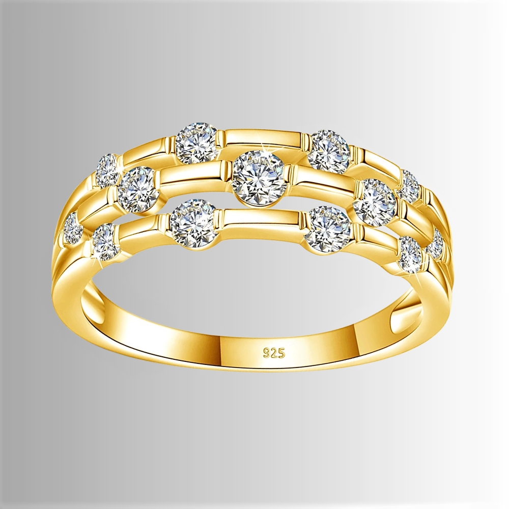 Fascetta a Canna di Bamboo con Moissaniti D Color