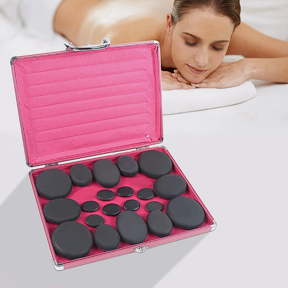 Set Massaggio con Pietre con valigetta Riscaldante