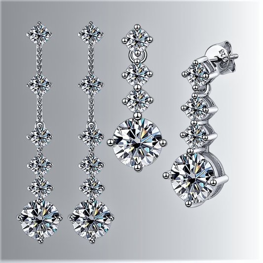 "Cascata di Luce" Earrings with Overflowing Elegance 