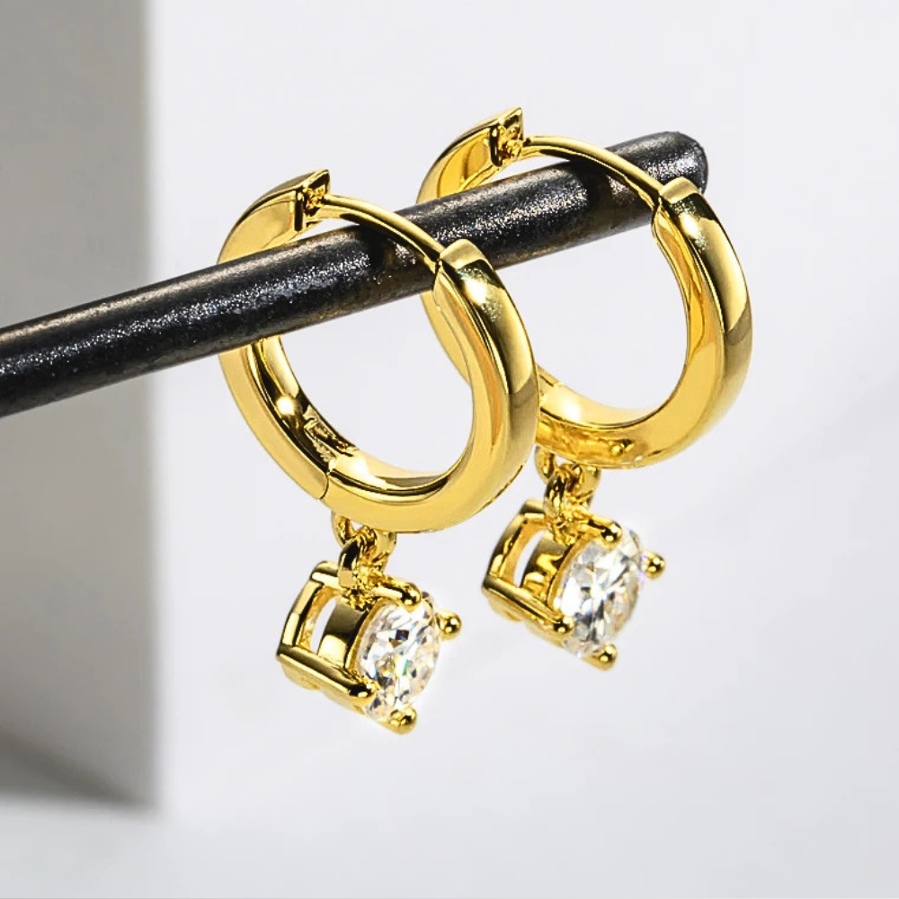Orecchini ad Anello con Moissaniti per ct 1,00