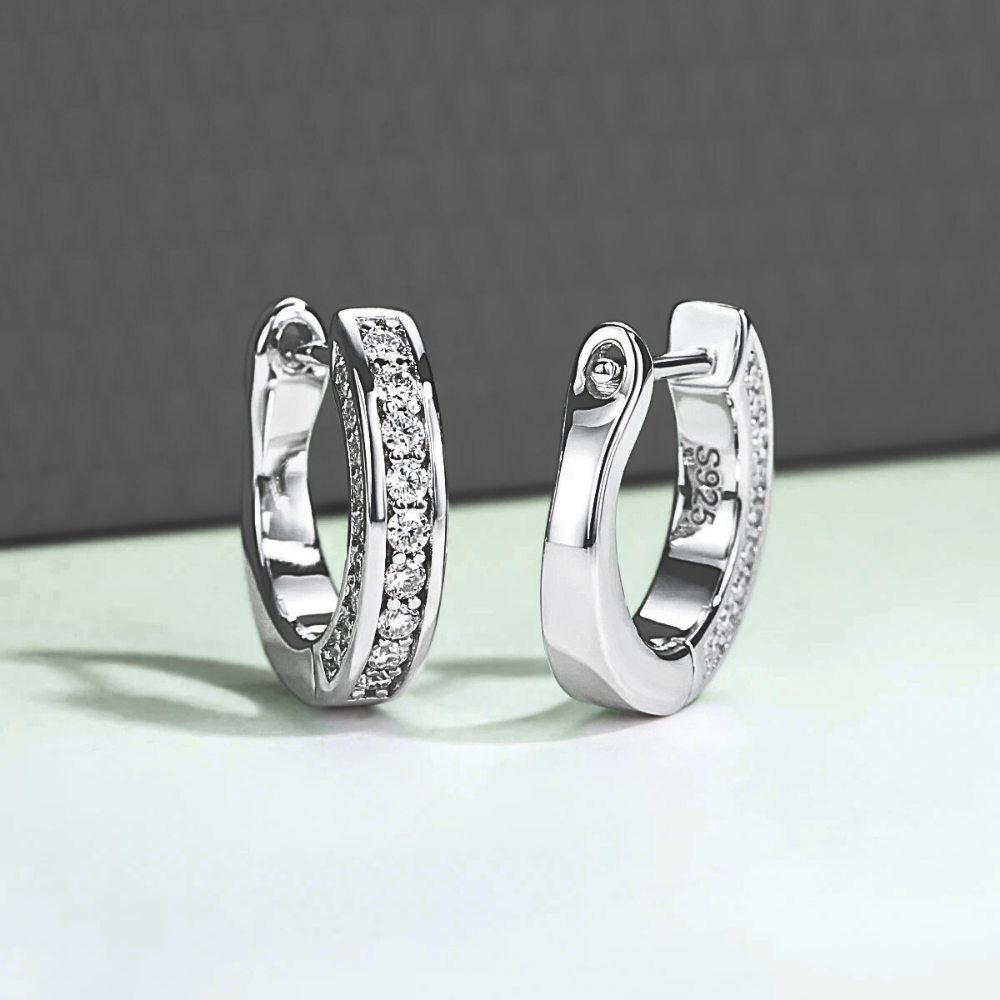 Orecchini a Cerchio con Moissaniti per ct 0,56