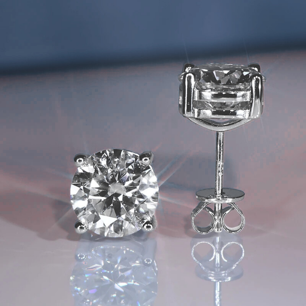 Orecchini Punto Luce con Moissaniti