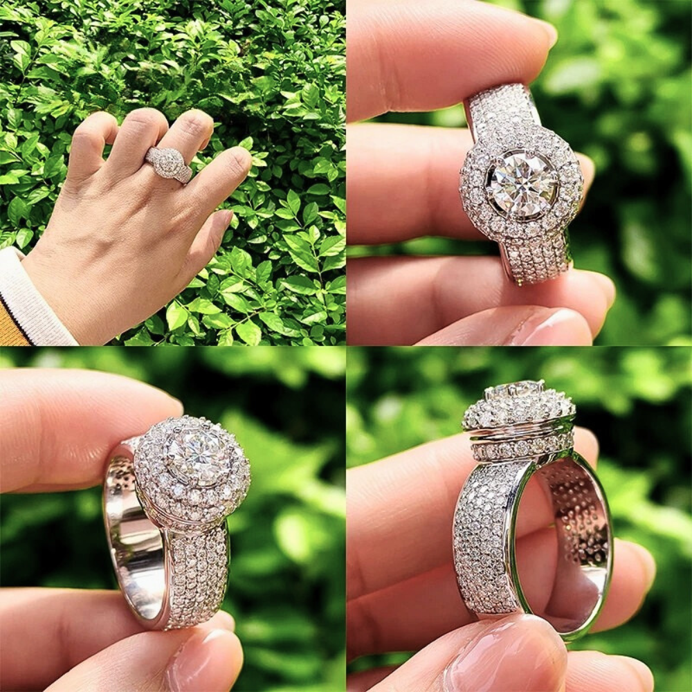 Fascetta a "Orologio" con Moissanite D color da ct 1,00