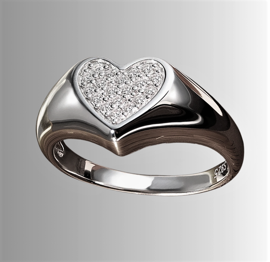 Fascetta a Cuore con Moissaniti Certificate