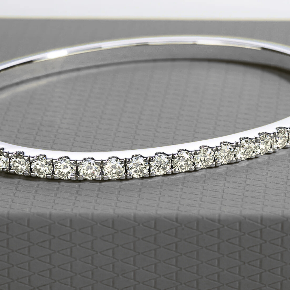 Bracciale Rigido con Moissaniti per ct 2,50