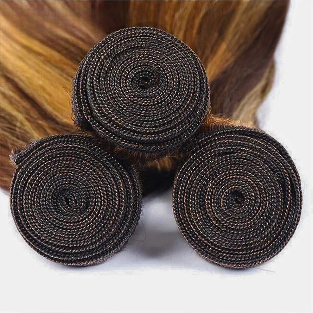 Extensions di Capelli Veri Castani con Meches