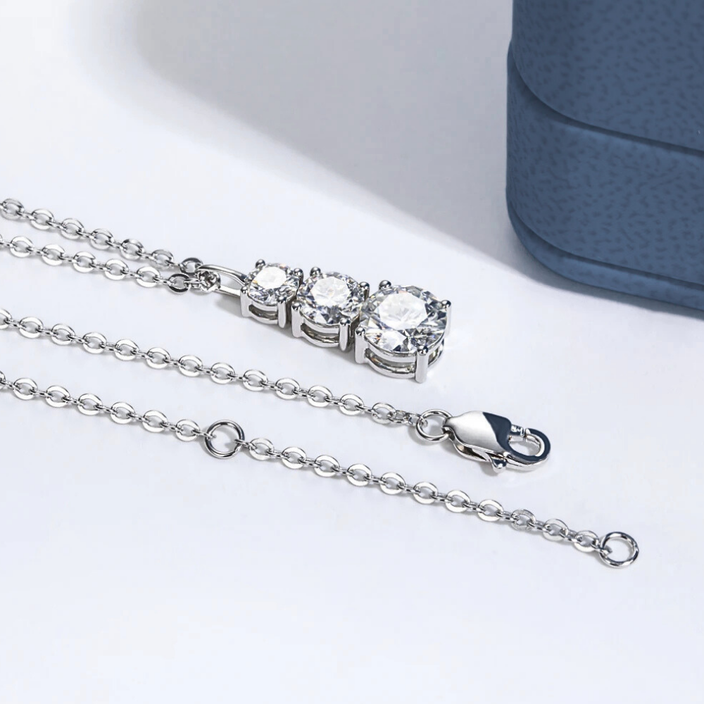 Collana Trilogy con Moissaniti per ct 1,80